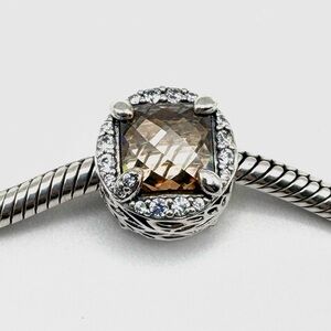 Pandora Radiant Grains of Energy Golden CZ Sterling Silver Charm